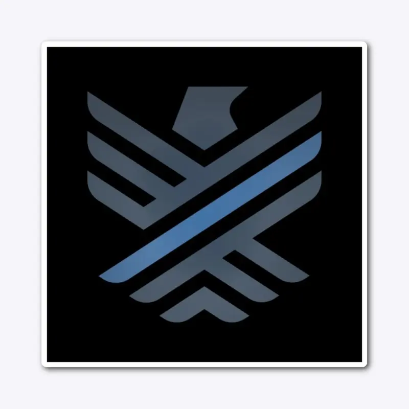 Blue Line Eagle Sticker