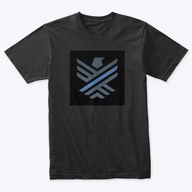 Basic Blue Line Eagle_Vintage Square